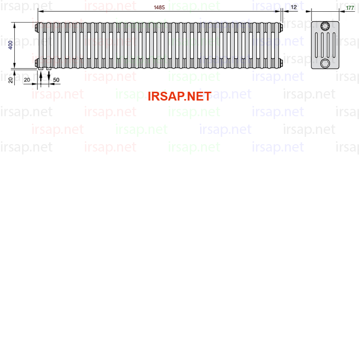 Радиатор IRSAP Tesi 50400/33 T18 CL 01